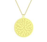 SYAVR Collar con colgante de nombre de dios de acero inoxidable Joyería de Moisés