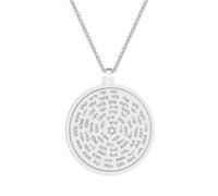 SYAVR Collar con colgante de nombre de dios de acero inoxidable Joyería de Moisés