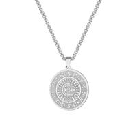 SYAVR Collares griegos Símbolos antiguos Grandes medallas Llaves Accesorios de joyería