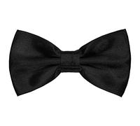 SYAYA Pajarita para hombres y niños, pajarita preatada ajustable de 9 a 18 pulgadas, para esmoquin formal, fiesta de graduación, boda, Negro, Adjustable (9.06-18.11 inches)