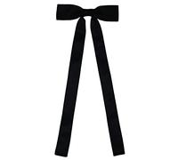 SYAYA Pajarita para mujer con cinta larga, pajarita para uniforme o camiseta de cosplay, accesorio para graduación WT-01, Negro, Talla única