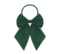 SYAYA Pajarita para mujeres y niñas, pajarita preatada ajustable para uniforme escolar o camisetas de coro, cosplay de anime y camarera, Verde esmeralda, One Size