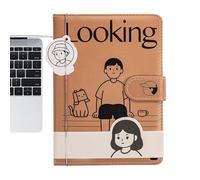syayw Bonito diario | Cuadernos de líneas horizontales 96 hojas, papelería escolar Diario de cierre magnético para estudios escritura diaria casa viaje reunión bosquejo