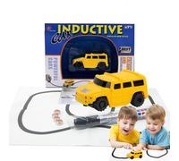 syayw Magic Inductive Toy Truck - 180g ABS Engineering Vehicles Mini Toy | Educativo Siga todo Juguete de excavadora de línea negra dibujado con sensor óptico para nuevo regalo para