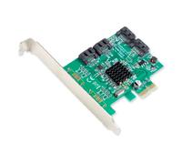 Syba SI-PEX40064 4 Port SATA III PCI-e 2.0 x1 Tarjeta, Verde