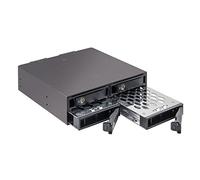 Syba Soporte móvil para Disco Duro SATA de 4 bahías de 2,5 Pulgadas para bahías de Unidad de 5,25 Pulgadas, para SSD HDD SY-MRA25038