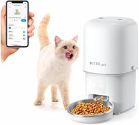 SYBILPET Distribuidor Automático Alimentos Gatos - Dispensador Croquetas Con App