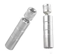 SYBLW Llave de Bujía 14mm 16mm con Junta Pared Delgada Magnética Enchufe Bujía Llave Tubo Flexible 12 Ángulos Herramienta De Reparación De Automóviles(2pcs)