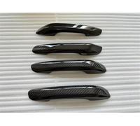 SYBLW Manija exterior de la Compatible Con A4 B9 S4 RS4 A5 S5 RS5 Q5L 4D 2017-2019 Cubierta De Manija De Puerta De Fibra De Carbono Real Con Estilo Adicional