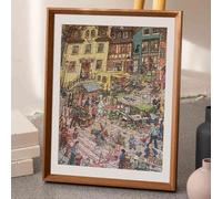 SYBNIKOLF marco de fotos, Marco de fotos, marco muestra fotografía flotante transparente doble cara MDF acrílico multicolor varios tamaños(Walnut Color,(Inner diameter 50.8 * 68.6cm))