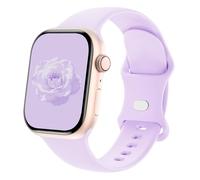 Sycamond Correa de silicona compatible con Apple Watch de 41 mm, 40 mm, 38 mm, correa deportiva de repuesto para iWatch Series SE 10 9 8 7 6 5 4 3 Ultra 2 1 mujeres y hombres, M/L lavanda