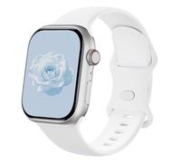 Sycamond Correa de silicona compatible con Apple Watch de 41 mm, 40 mm, 38 mm, correa deportiva de repuesto para iWatch Series SE 10, 9, 8, 7, 6, 5, 4, 3, Ultra 2, 1, mujeres y hombres, M/L, color