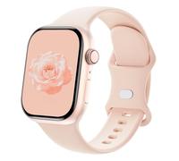 Sycamond Correa de silicona compatible con Apple Watch de 41 mm, 40 mm, 38 mm, correa deportiva de repuesto para iWatch Series SE 10 9 8 7 6 5 4 3 Ultra 2 1 mujeres y hombres, M/L rosa arena