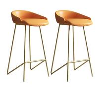 SYCARPET Juego de 2 taburetes de Bar con Respaldo Taburetes Altos para la Isla de la Cocina, sillas de Bar Modernas Taburetes Altos tapizados, 440LBS Capacidad de Carga