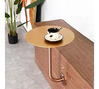 SYCARPET Mesa de Pared de Lujo de luz Moderna pequeña Mesa Redonda de Pared Creativa para Colgar la Pared para Tienda de té de Leche, Mesa Lateral de Ocio para Bares de Bares