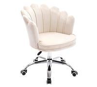 SYCARPET Silla de Escritorio ergonómica, Silla de Oficina ejecutiva con reposabrazos, Linda Silla de computadora con Respaldo Medio, Silla de Escritorio giratoria con Ruedas para Dormitorio de niñas