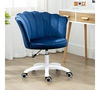 SYCARPET Silla de Escritorio para Oficina en casa, Silla con Ruedas Ajustable con reposabrazos, Linda Silla de Trabajo para Oficina, hogar, Maquillaje, Espacio pequeño, Dormitorio