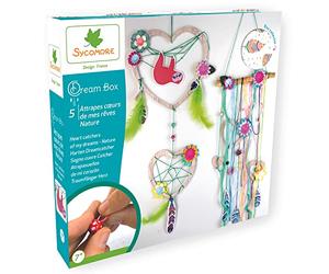 SYCOMORE-CRE2085 - Kit de Manualidades para niños y atrapasueños Naturales, 5 proyectos DIY-Dream Box Collector-Desde 8 años, CRE2085
