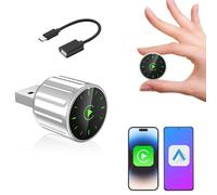 Sycreek 2025 - Adaptador inalámbrico Mini 2 en 1 para CarPlay - Convierte CarPlay/Android Auto con cable a inalámbrico, Plug & Play, compatible con iOS 12+/Android 11+ y vehículos a partir de 2016