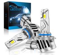 Sycreek 9006 HB4 Bombilla LED 30000LM: 100W para coche, 6000K Blanca, Diseño Mini 1:1, Faros de Repuesto, Reemplazo para Kit de Conversión Halógena para Auto