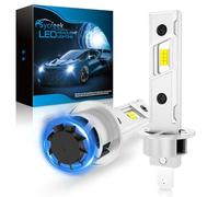 Sycreek Bombilla H1 Led Faro Mejorada Para, 18 Piezas LED,120W 30000LM 600% Super Brillo 6500K Blanco,Compatible 9-24V