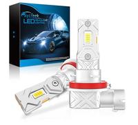 Sycr ombilla H11 LED H9 H8,30000LM 600% Super Bright，6500 K Repuesto Halógeno Blanco Frío, para Faros Delanteros y Faros Antiniebla de coche,Mini Tamaño1:1 Reemplazo Lámparas Xenón