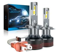 Sycreek Bombilla H4 LED,18000LM 6000K Blanco frío 400% Brillo Superbrillante ángulo de haz ajustable de 360 grados Bombillas H4 Led Kit de conversión