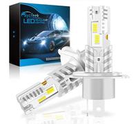 Sycr ombilla H4 LED,30000LM 600% Super Bright，6500 K repuesto halógeno blanco frío, para Faros Delanteros y Faros Antiniebla de coche,Mini Tamaño1:1 Reemplazo Lámparas Xenón