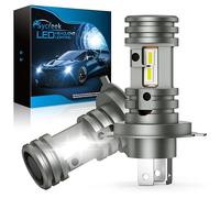 Sycr ombillas LED H4,16000LM 6500K Blanco Frio Luz de Carretera o Luz de Cruce Faro,Kit de Conversión de Faros Coches y Motos LED Todo-en-uno Plug-and-Play,2 Bombillas H4 LED