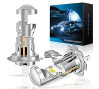 Sycreek H7 Led Bombilla Faro Lenticular,120W 30000LM 600% Brillo 6500K Blanco,Tamaño 1:1 Reemplaza Lámparas Halógenas