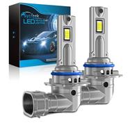 Sycreek HB4 LED 9006 24000LM 90W, Bombilla LED Hb4 1:1 Mini Design 6500K Blanco Frío, Kit de Conversión Halógeno, Bombilla para Faros de Coche o Moto 12V