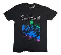Syd Barrett - Camiseta de Manga Corta, diseño psicodélico Negro Negro (XXL