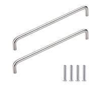 SYDARSYN 2 Piezas Manilla de Armario Inoxidable Acero Tiradores de Arco Muebles Manijas Cocina Puerta Manijas Sólido Cepillado Armario Cajones Manija del Gabinete 192 mm
