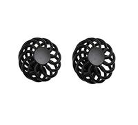 SYDARSYN 2 Piezas Tiradores Armarios Redonda Pomos para Cajones Tiradores Cocina Negro, Forma de Jaula de Pájaros