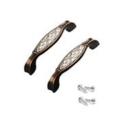 SYDARSYN 2 Piezas Tiradores para Muebles, Tiradores Cocina de Cerámica Vintage, 96mm (C)