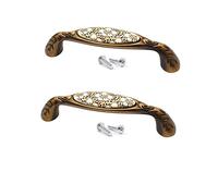 SYDARSYN 2 Piezas Tiradores para Muebles, Tiradores Cocina de Cerámica Vintage, 96mm (D)