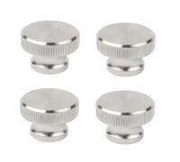 SYDARSYN M5 Tuercas Moleteadas de Cabeza Alta Acero Inoxidable (Agujero Ciego) Tuercas de Pulgar Pomos Moleteados Redondos (4 Piezas)