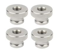 SYDARSYN M5 Tuercas Moleteadas de Cabeza Alta Acero Inoxidable (Agujero Pasante) Tuercas de Pulgar Pomos Moleteados Redondos (4 Piezas)