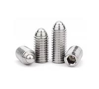 SYDARSYN Tornillos Prisioneros de Muelle Tornillo Prisionero de Punta Bola Acero Inoxidable Tornillos de Cabeza Allen M2.5x10mm (10 pcs)