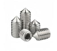 SYDARSYN Tornillos Prisioneros de Punta de Cono, Tornillos Sin Cabeza, Acero Inoxidable Tornillos de Cabeza Allen M4x4mm (30 pcs)