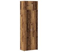 SYDE Armario Almacenamiento 2 Uds Madera 70 x 42.5 x 185 cm | Durable, Diseño Minimalista, Uso Interior, Dormitorio, Oficina en Casa
