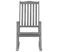 SYDE Mecedora de Madera Maciza de Acacia Gris | Respaldo Alto, Resistente a la Intemperie, Uso Interior y Exterior, Capacidad 110 kg