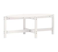 SYDE Mesa de Centro Madera Maciza de Pino Blanco 118x63x45 cm | Superficie para Bebidas y Decoracion, Estructura Robusta, Incluye Manual de Montaje