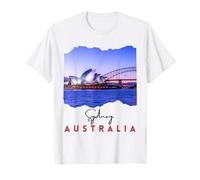 Sydney Australia Recuerdo Turístico Famoso Opera House Harbour Camiseta