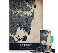Sydney, Australia Rompecabezas de 1000 Piezas para Adultos Regalos para Fortalecer la Memoria y Relajarse Tiempo de Calidad Artículo de Santa Claus 38x26cm