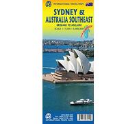Sydney & Australia Southeast: doppelseitig, wasserfest Stpl.Sydney, Sydney Ferry Map Australia East
