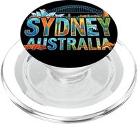 Sydney City Name Travel Souvenir - Regalo turístico PopSockets PopGrip para MagSafe