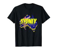 Sydney con Canguro Vintage y Bandera Souvenir Australia Camiseta