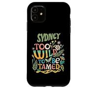 Sydney Name Cute Retro Girls Wildflower Sydney Name Carcasa para iPhone 11
