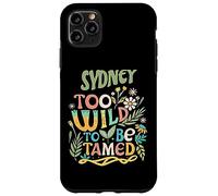 Sydney Name Cute Retro Girls Wildflower Sydney Name Carcasa para iPhone 11 Pro MAX